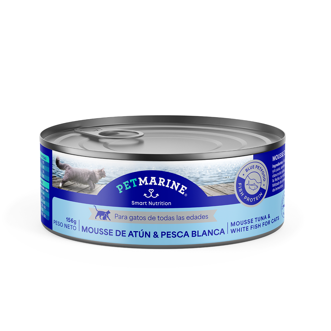 PET MARINE - Mousse de Atún & Pesca Blanca 156g