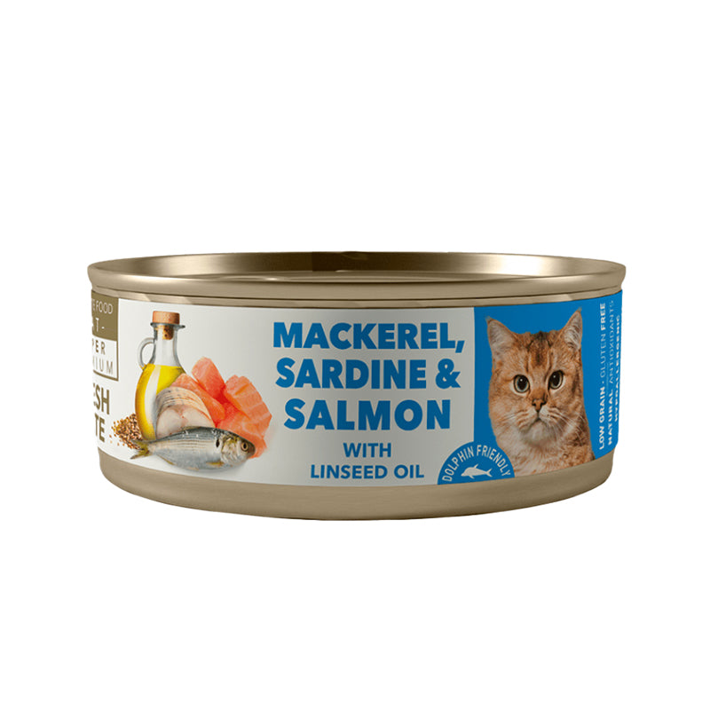 AMITY Gato Adulto (Caballa, Sardina & Salmón) 80g