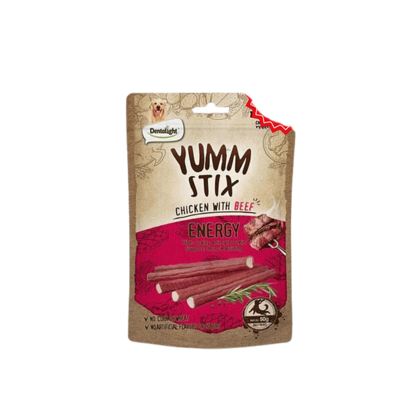 YUMM STIX ENERGY - Pollo com Carne de Res 50g