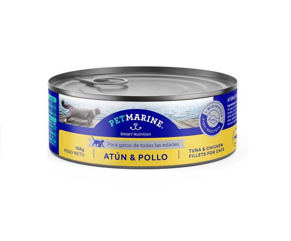 PET MARINE - Atún & Pollo 156g