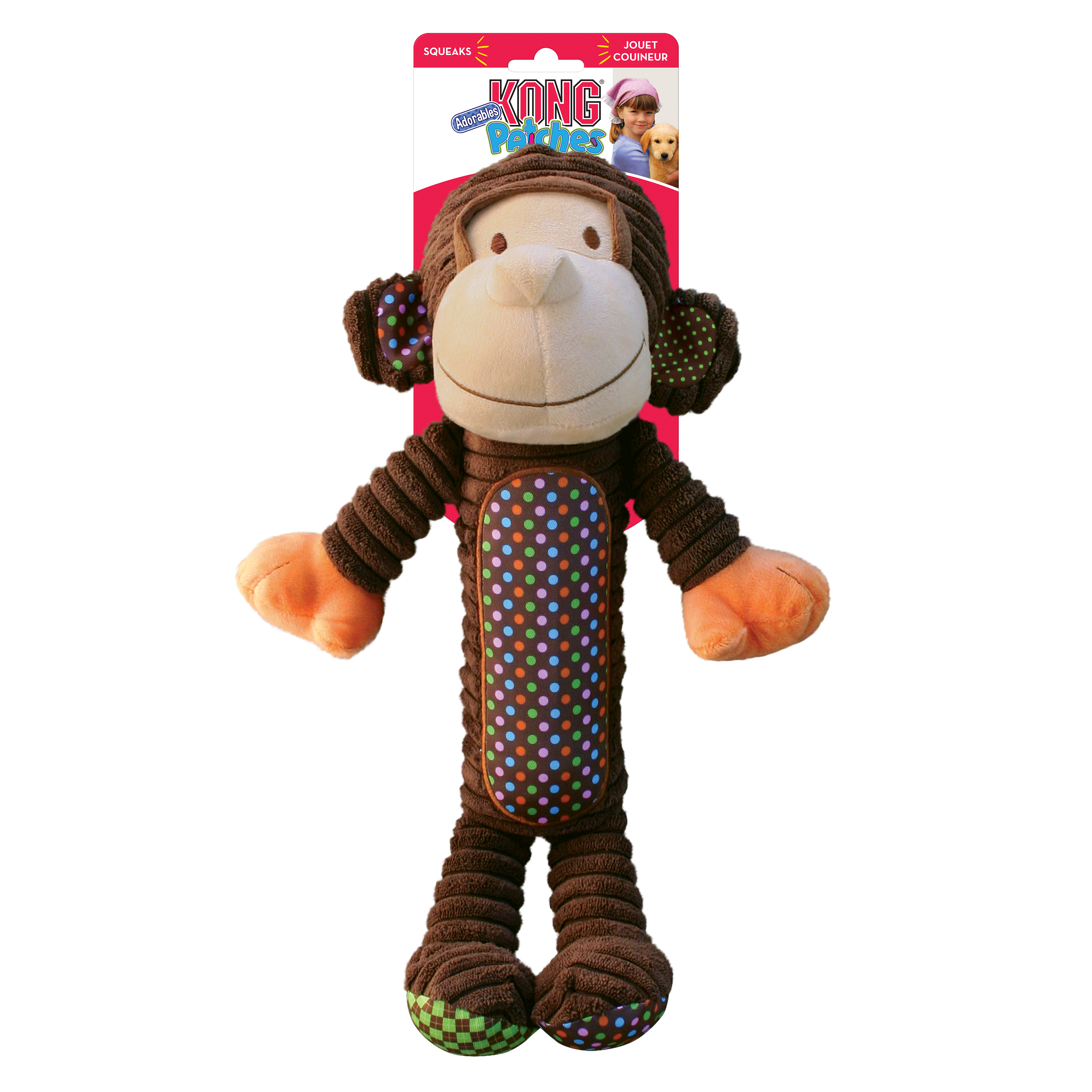 KONG Patches Adorables Monkey - Talla XL