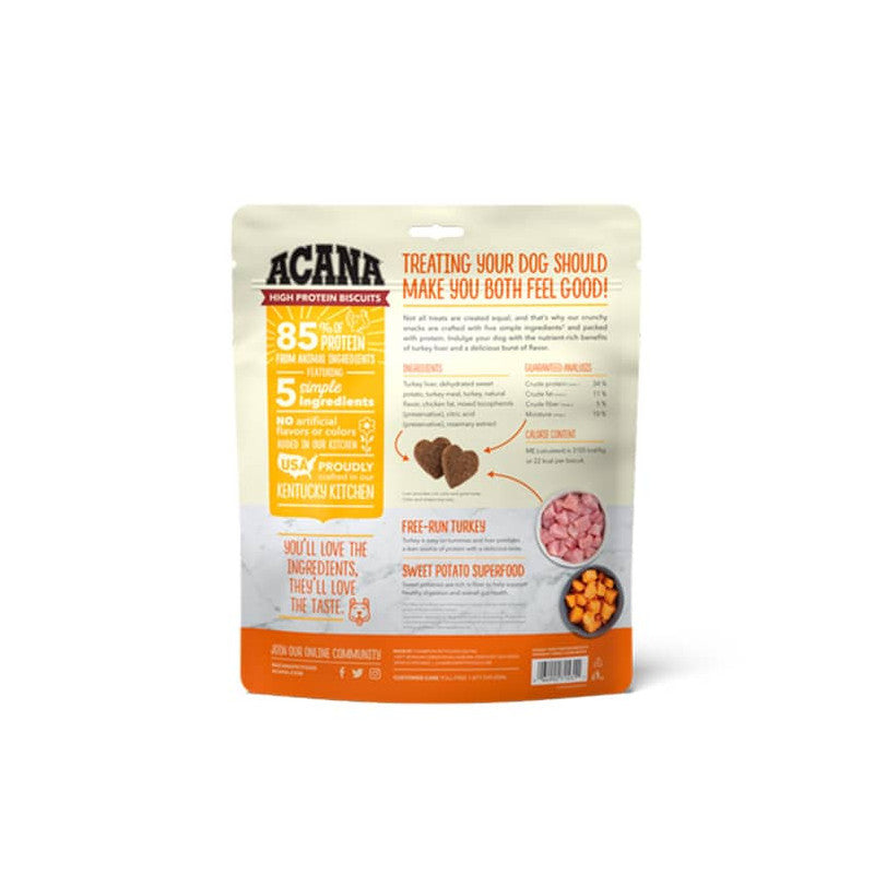 ACANA High - Protein Biscuits, Crunchy Turkey Liver Recipe (Small/Medium)