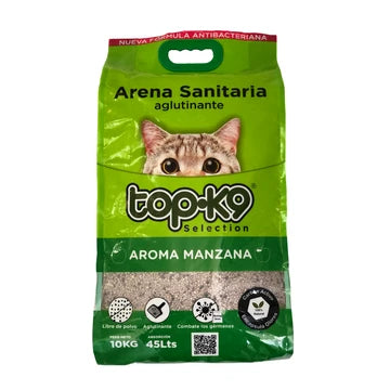 TOP-K9 Arena Sanitaria Aglutinante 10kg - Manzana