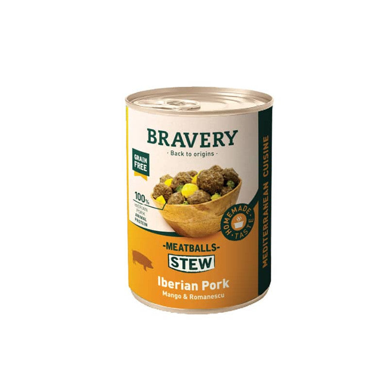 BRAVERY Meatballs Stew Iberian Pork Fog Wet Food 415g