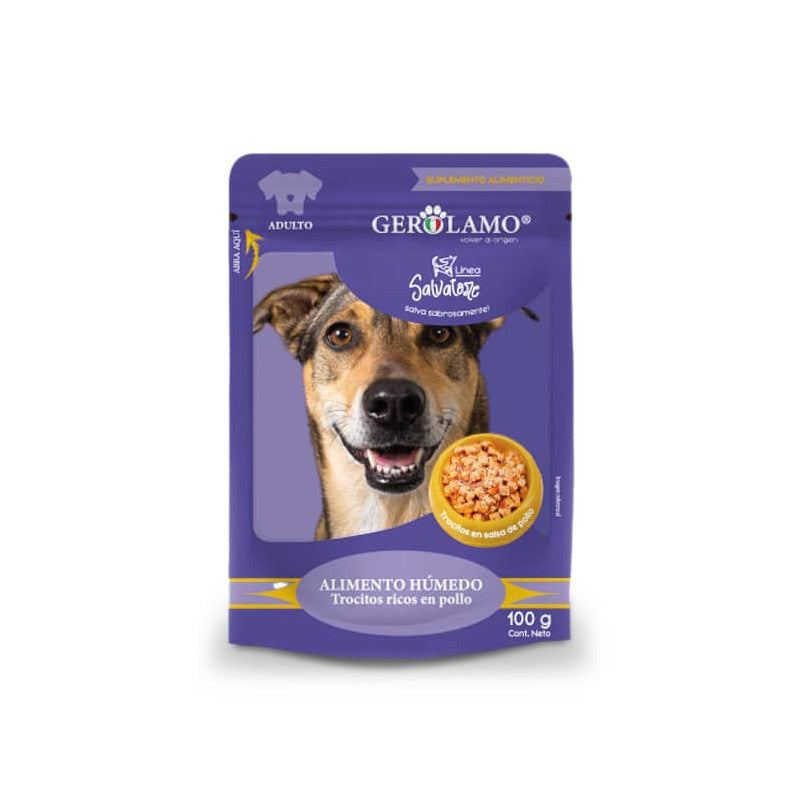 GEROLAMO Pouch Perro Adulto Pollo 100g