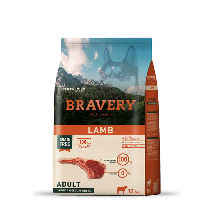 BRAVERY Lamb Adult Large/Medium 4kg