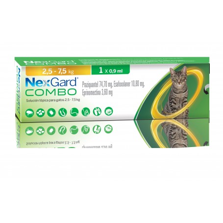 NEXGARD Combo - Solución Spot-On Gatos 2.5 a 7.5kg