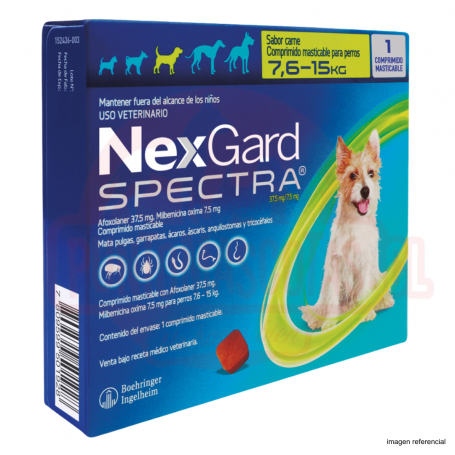 NEXGARD Spectra - 7.6 a 15kg (1 comprimido)