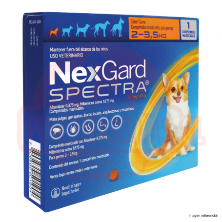 NEXGARD Spectra - 2 a 3.5kg (1 comprimido)