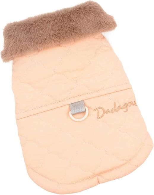 Parka Panal Cuello Peludo (Rosa Claro)
