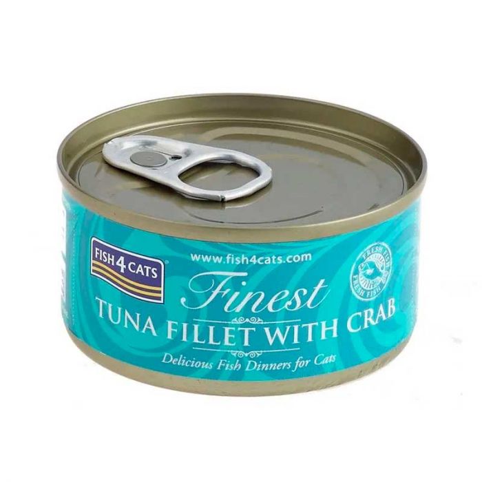 FISH 4 CATS - Lata Tuna & Crab ( Atún & Cangrejo) 70g