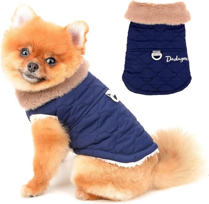 Parka Panal Cuello Peludo (Azul)