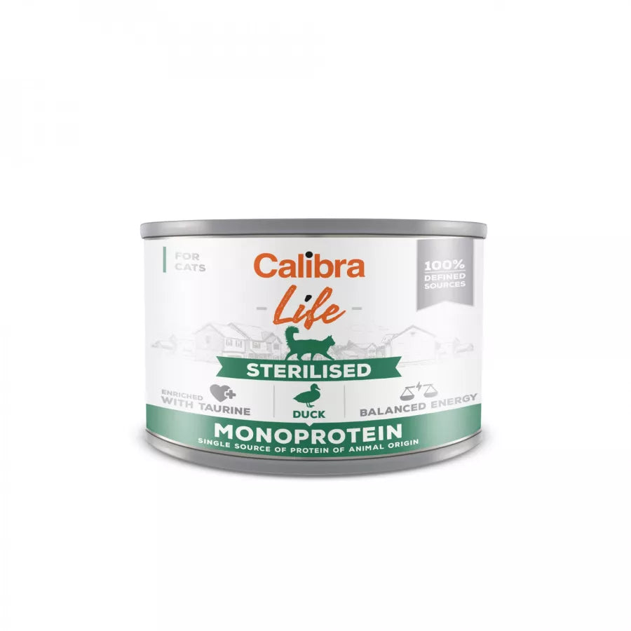 CALIBRA Life - Adult Cat Sterilised (Duck) 200g