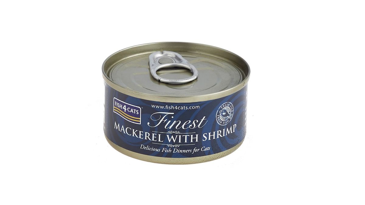 FISH 4 CATS - Lata Mackerel & Shrimp ) Caballa & Camarón 70g