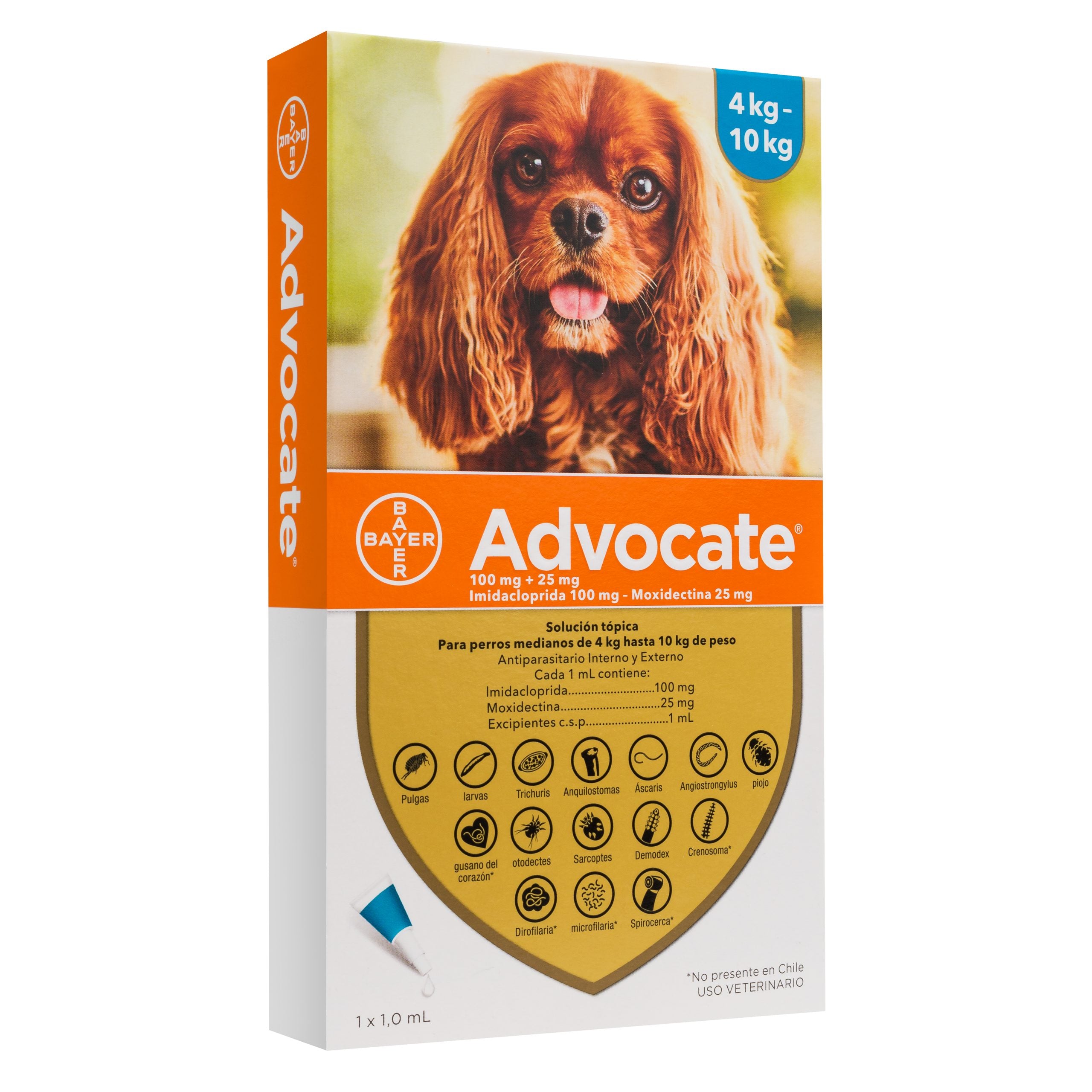 ADVOCATE Pipeta Perro 4 a 10kg