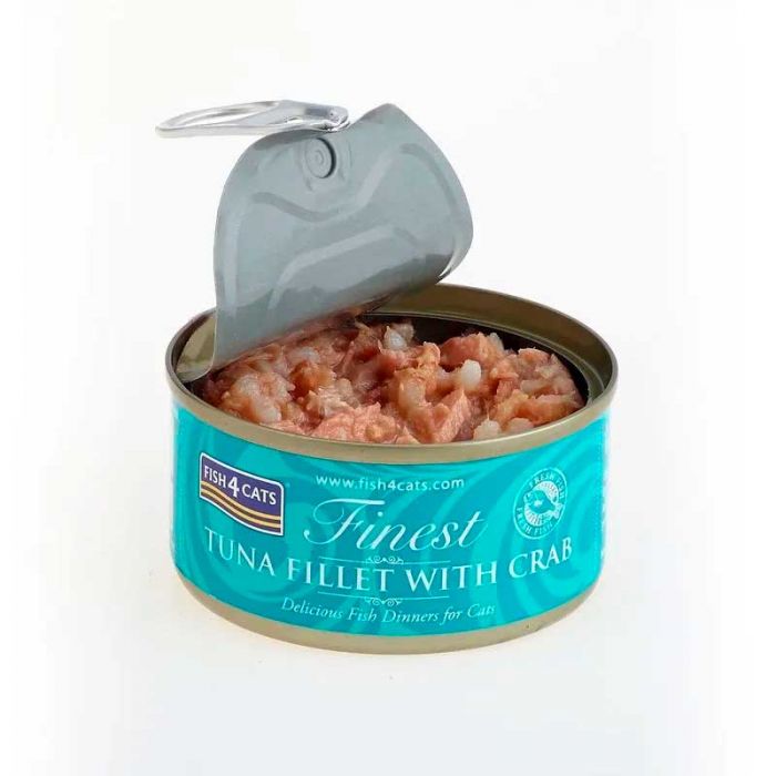 FISH 4 CATS - Lata Tuna & Crab ( Atún & Cangrejo) 70g