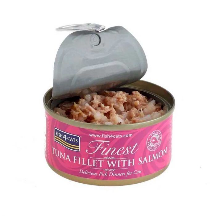FISH 4 CATS - Lata Tuna & Salmon (Atún & Salmón) 70g