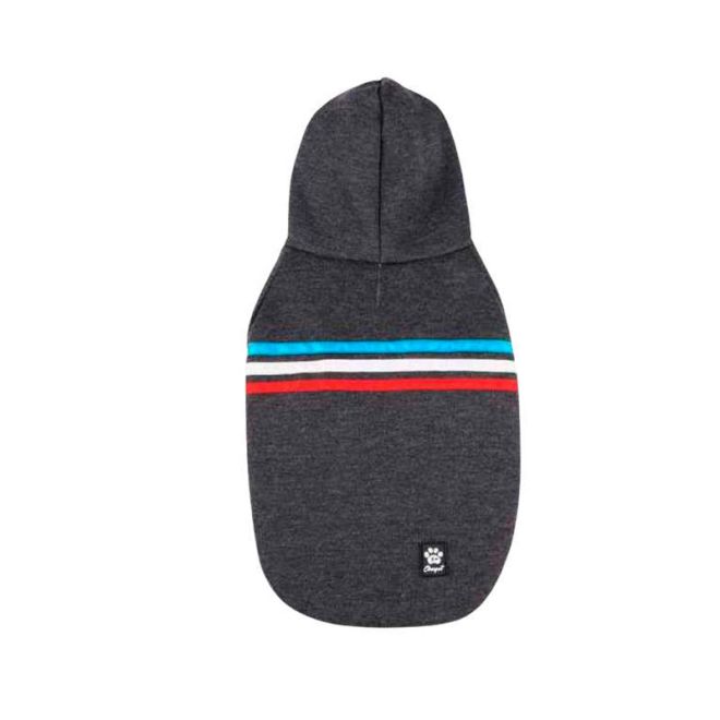 Poleron Sport con Capucha (Gris)