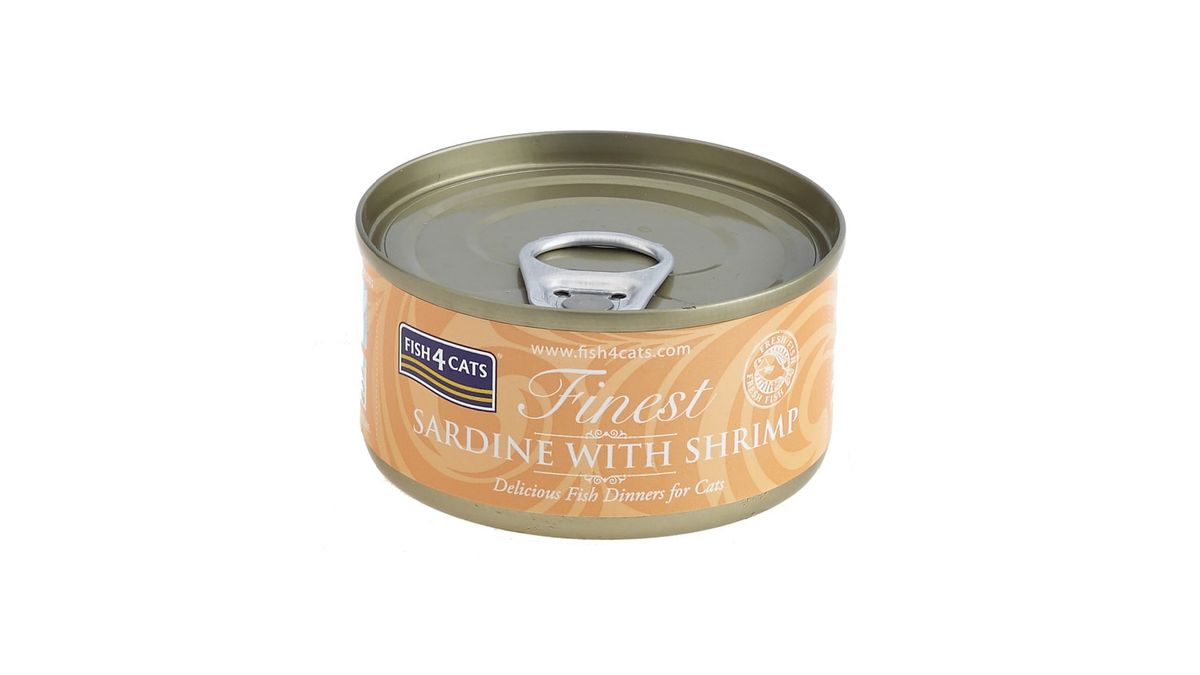 FISH 4 CATS- Lata Sardine & Shrimp (Sardina & Camarón) 70g