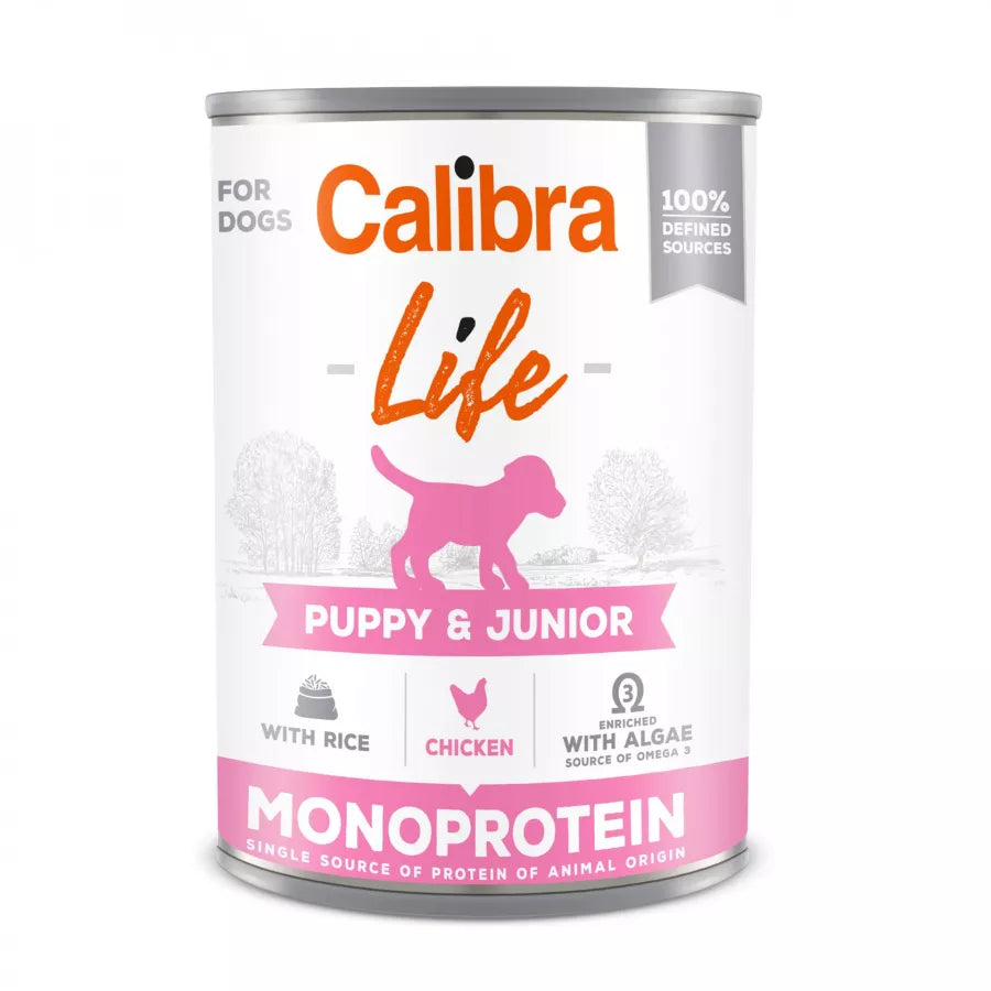 CALIBRA Dog Life - Puppy & Junior (Chicken & Rice) 400g