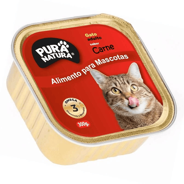 PURA NATURA - Paté Gato (Carne) 300g