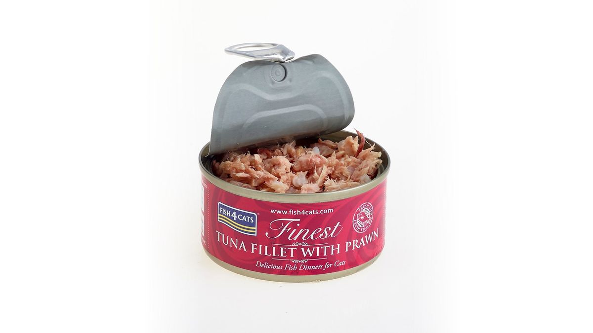 FISH 4 CATS - Lata Tuna Fillet & Prawn (Atún & Langostino) 70g