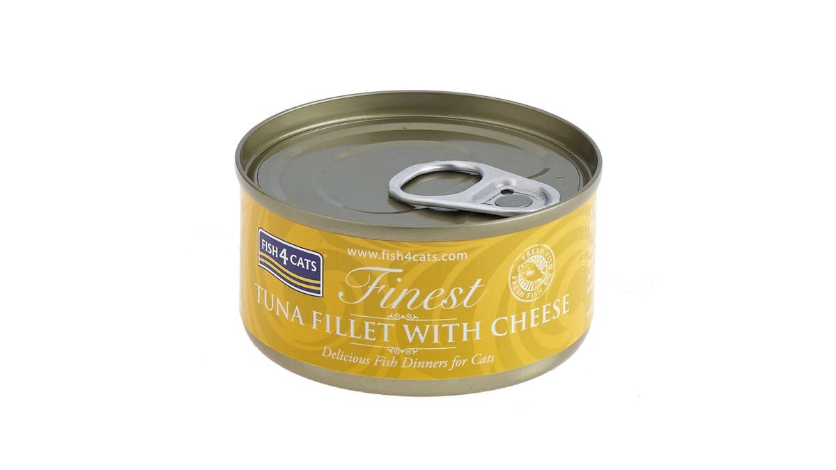 FISH 4 CATS - Lata Tuna Fillet & Cheese (Atún & Queso) 70g