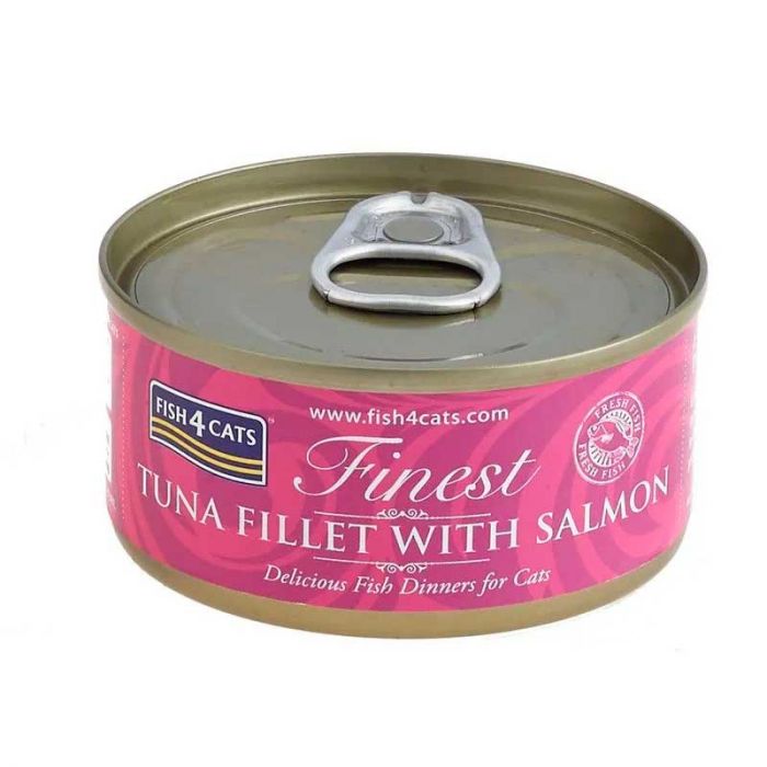 FISH 4 CATS - Lata Tuna & Salmon (Atún & Salmón) 70g