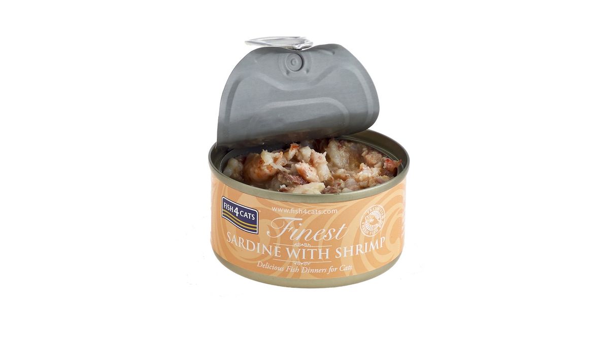 FISH 4 CATS- Lata Sardine & Shrimp (Sardina & Camarón) 70g