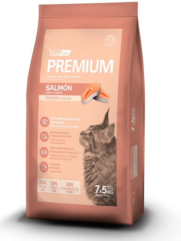 VITALCAN Premium Gato - Salmón 7.5kg
