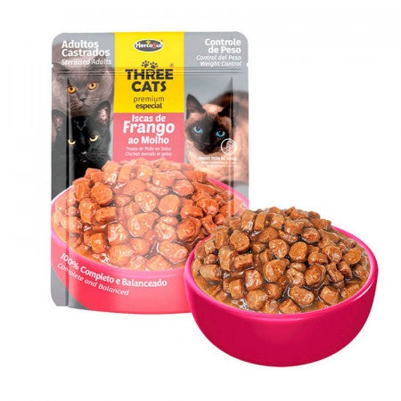 THREE CATS Adulto Castrado - Pollo 85g