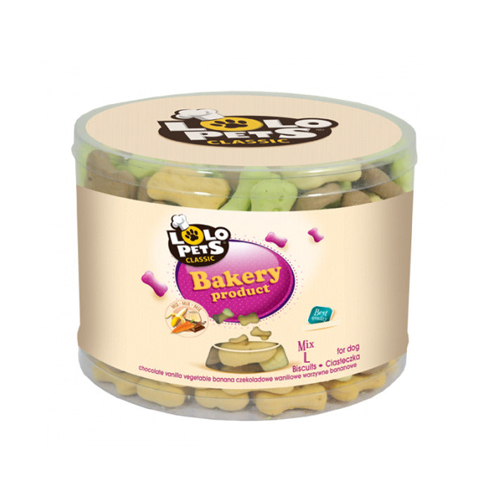 LOLO PETS Galletas Huesitos Sabores Mix "L", 470g