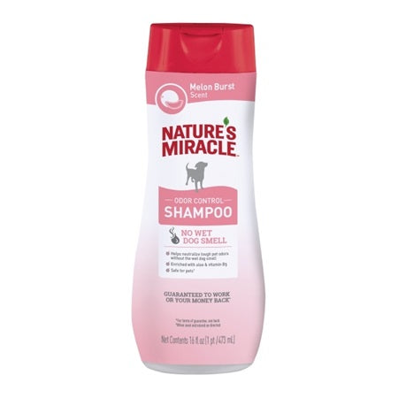 NATURES MIRACLE Shampoo Control Olores - Aroma Melón, 473ml