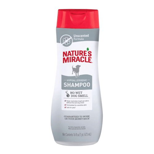 NATURES MIRACLE Shampoo Hipoalergénico - Sin Perfume, 473ml