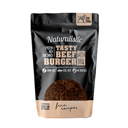 NATURALISTIC Tasty Beef Burger With BBQ 220g