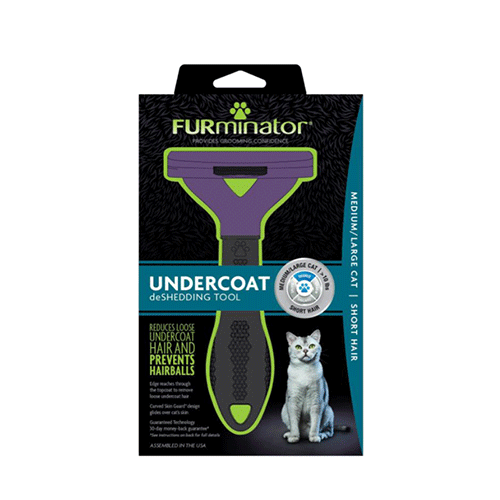 FURMINATOR Cepillo Para Gato, Pelo Corto (MD/LG)