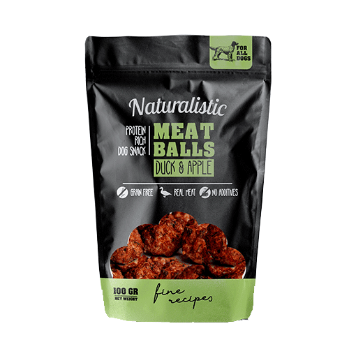 NATURALISTIC Meatballs Duck And Apple 100g