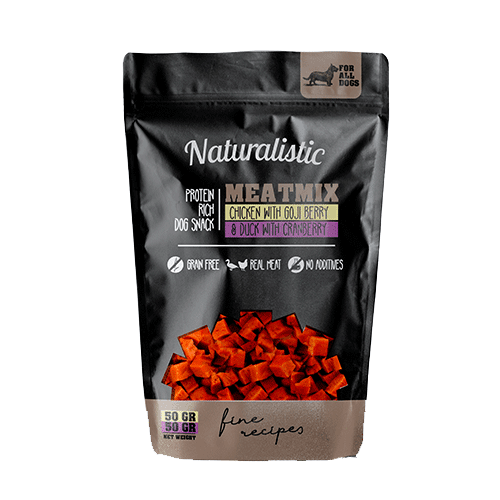 NATURALISTIC Meatmix Chicken W/Goji Berry & Duck W/Cranberry 100g