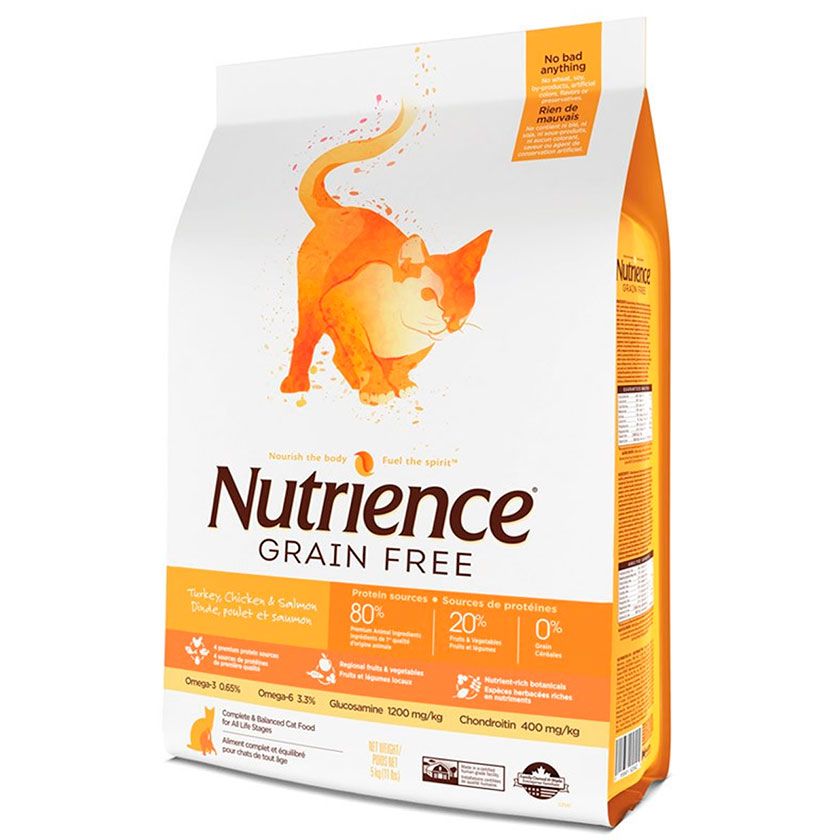 NUTRIENCE Cat Grain Free - Pavo, Pollo & Arenque 2.5kg