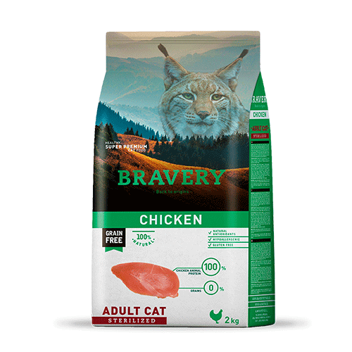 BRAVERY Chicken Adult Cat Sterilized 2kg