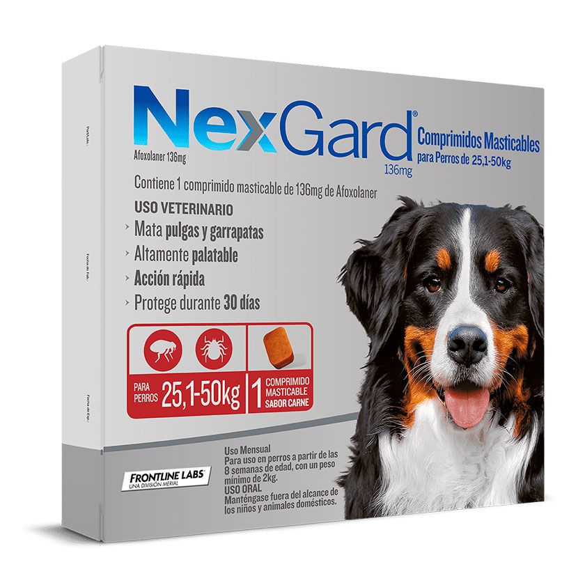 NEXGARD 25 a 50kg (1 comprimido)