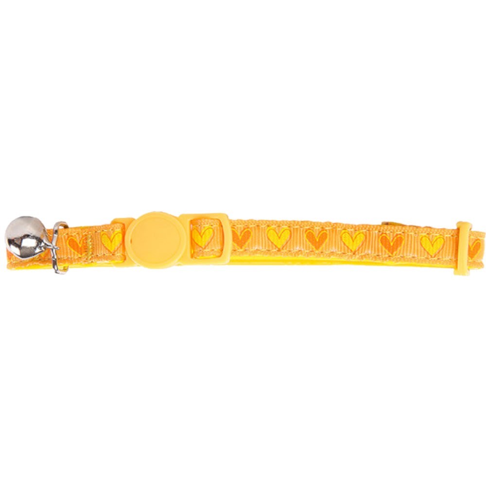 PAWISE Collar Amarillo Corazones