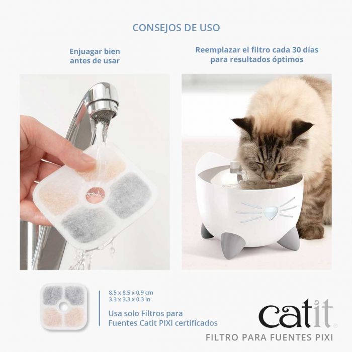 CATIT Pixi Filtro Fuente - 3 Unid.